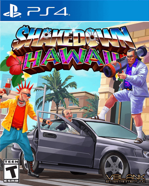 Shakedown Hawaii box art for Playstation 4